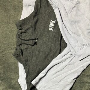 Victoria's Secret Gray and White Cowl Neck Sweater